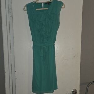 Elegant Teal Sleeveless Dress